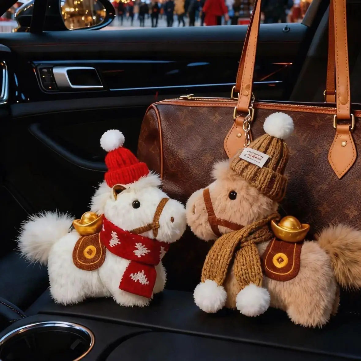 Cute Year Of The Horse Doll Keychain