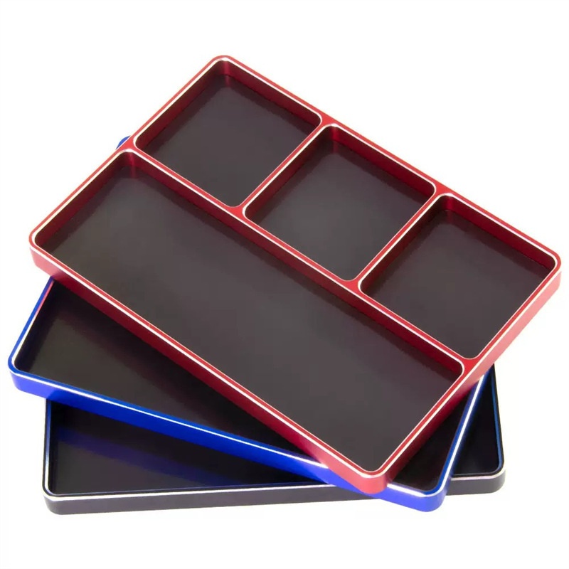 Metallic Matte Magnetic Screw Tool Storage Tray