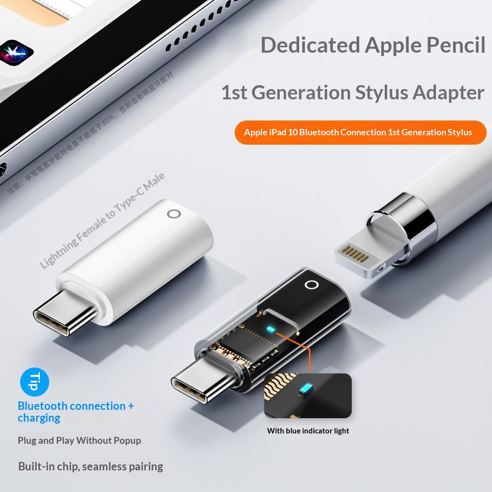 Stylus Adapter Automatically Connects Via Bluetooth And Charges