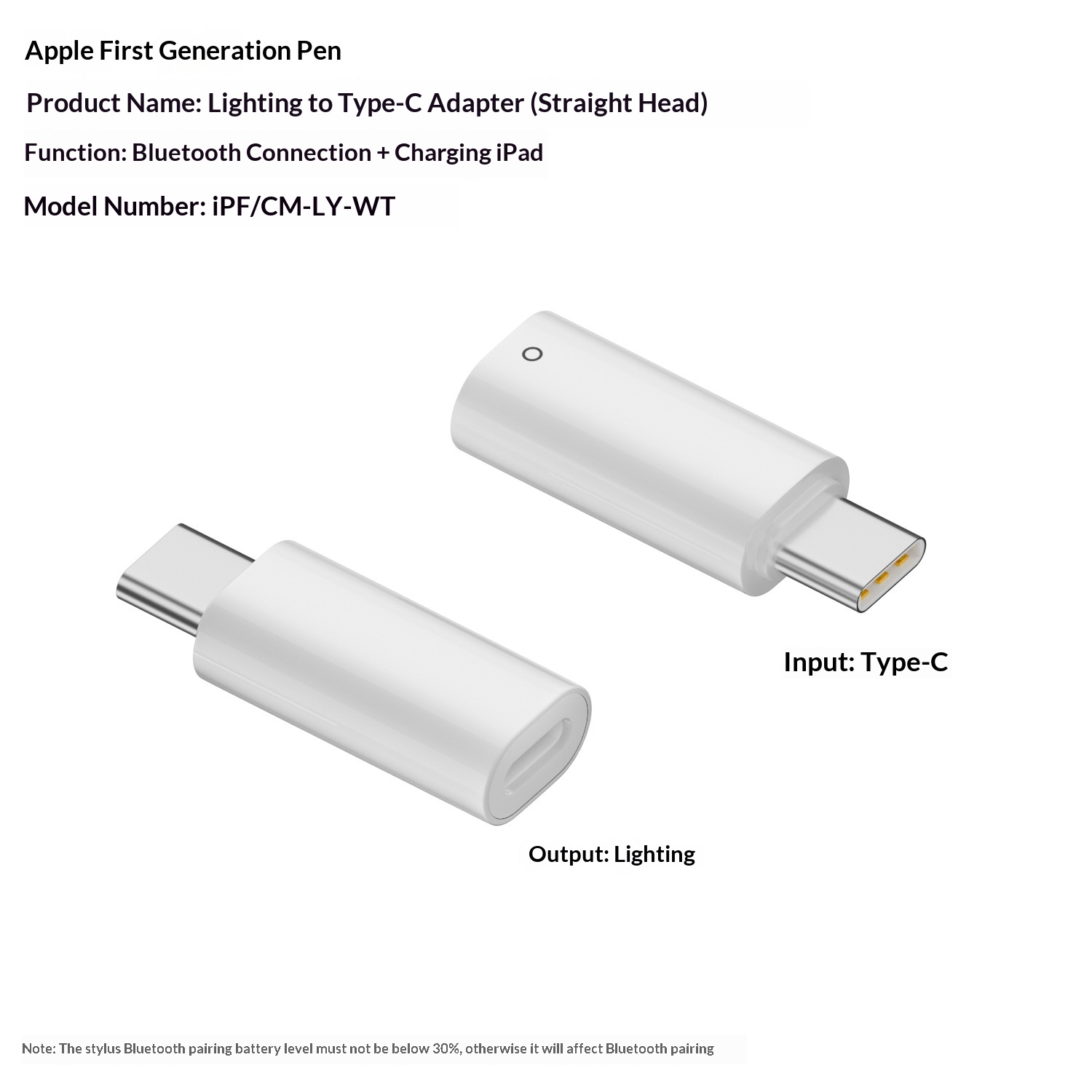 Stylus Adapter Automatically Connects Via Bluetooth And Charges