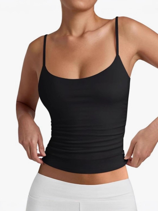 Womens Sexy Camisole Tank Top Adjustable Straps