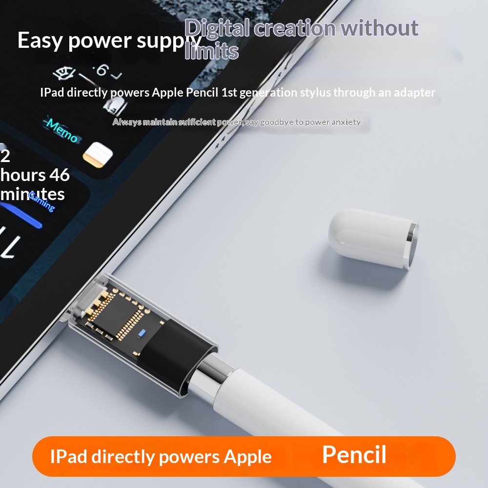 Stylus Adapter Automatically Connects Via Bluetooth And Charges