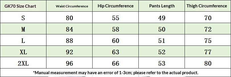 JIDAI Men's Casual Drawstring Shorts - Size Guide