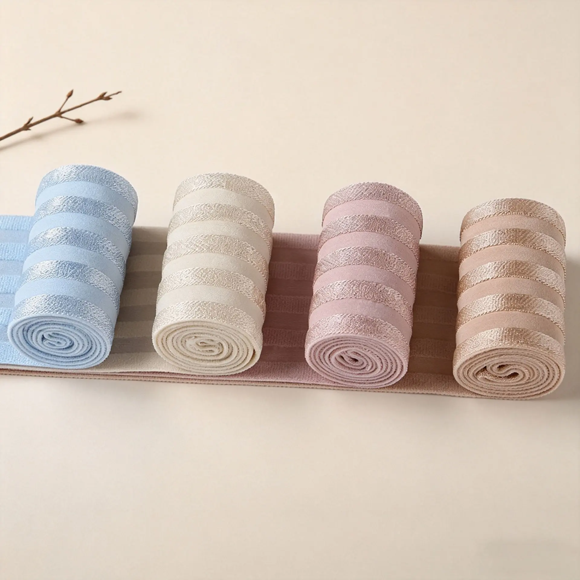 Colorful Silk Elastic Band Shiny Sewing