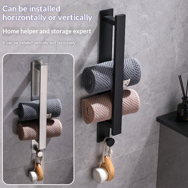 Stainless Steel Towel Rack No Drilling Required