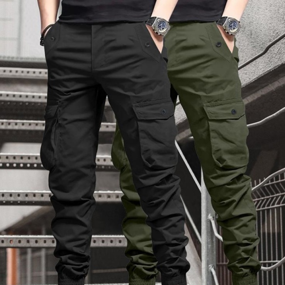 American-style Vintage Workwear Casual Pants