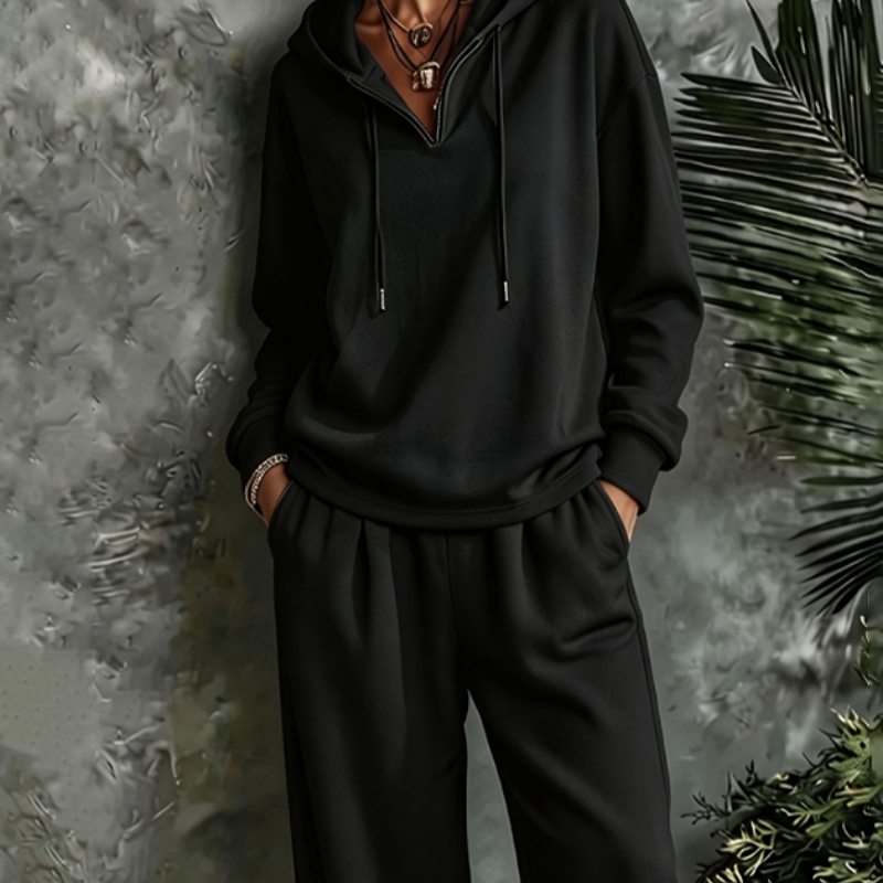 Casual Hoodie Pullover Pants Set