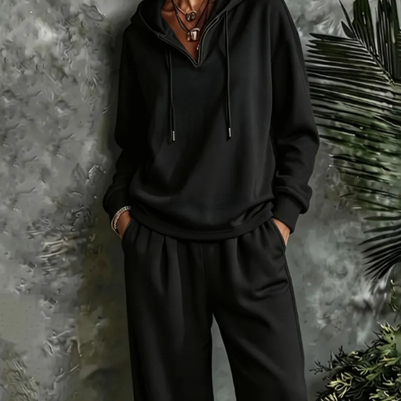 Casual Hoodie Pullover Pants Set