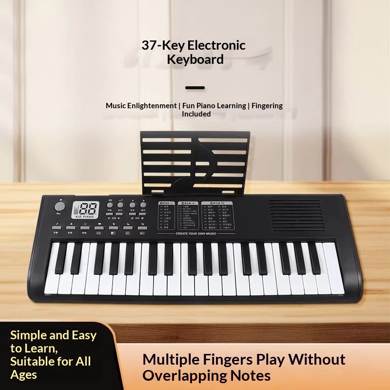 Beginner Children Can Practice On A 37-key Electronic Keyboard