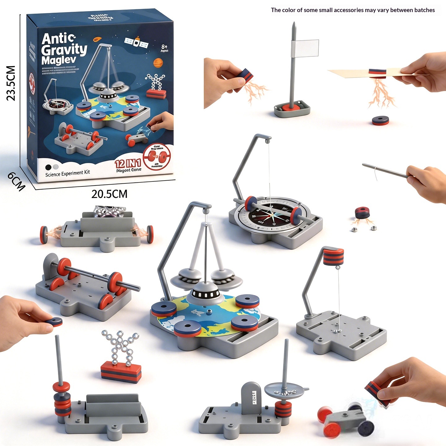 Scientific Experiment Anti-Gravity Magnet Physics Assembly Puzzle Educational Toy Set 7