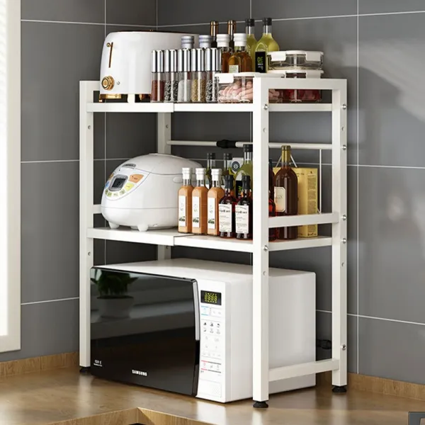 Extendable Microwave & Oven Rack (2-Tier)
