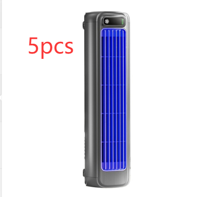 Mini draagbare luchtkoeler met USB-opladen – grijs, 2 stuks, oplaadbaar 2000 mAh
