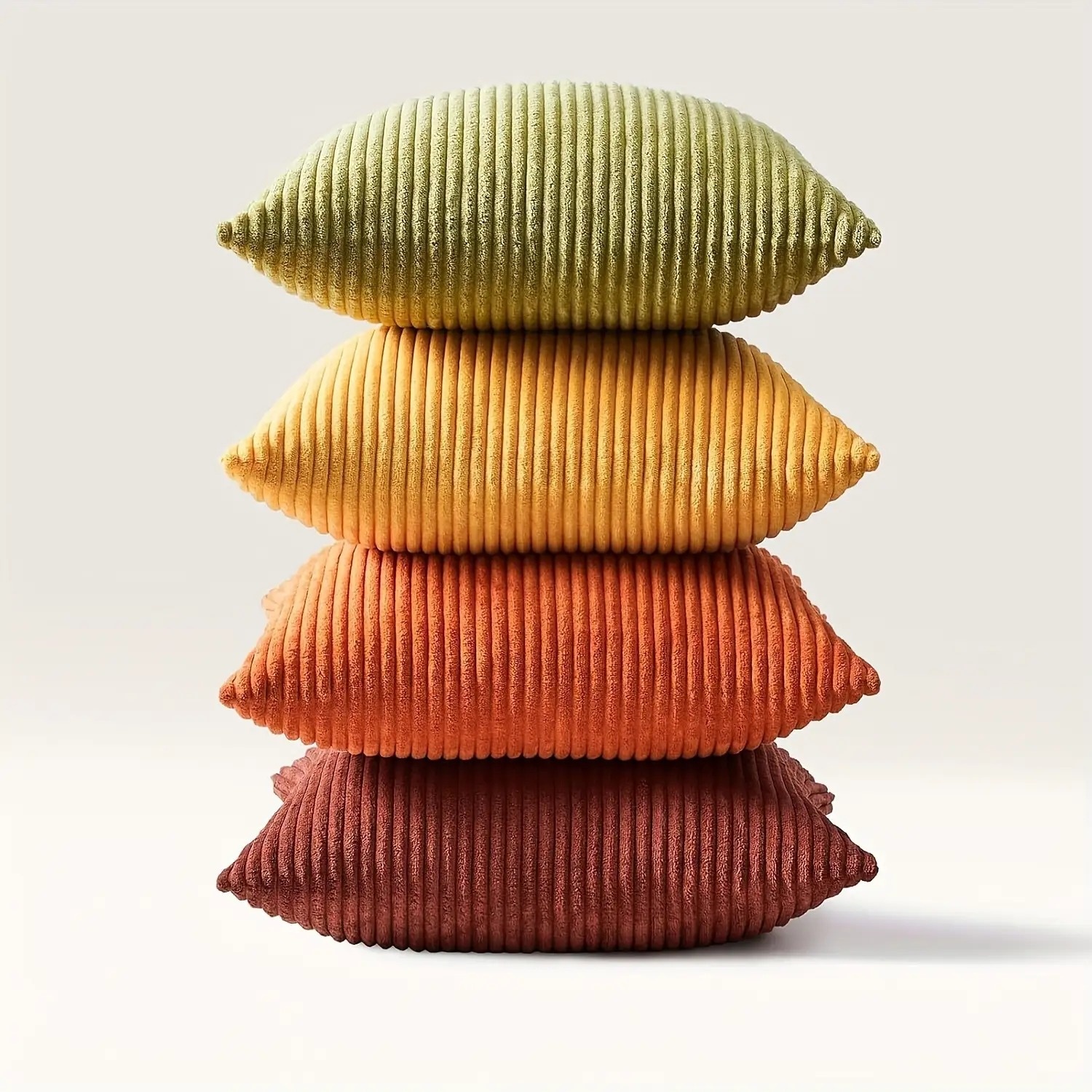 Corduroy Cushion Covers, Set of 4