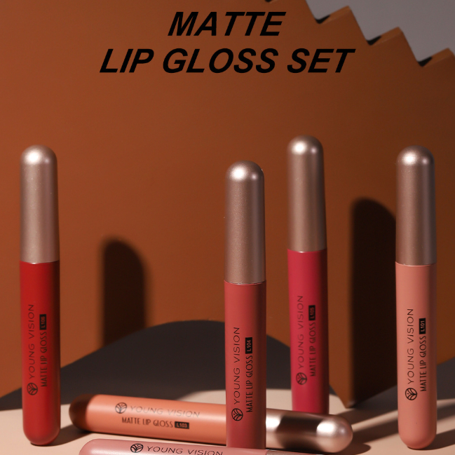 YOUNG VISION Lip Gloss Set 6-Piece Lipstick Cross-Border Makeup