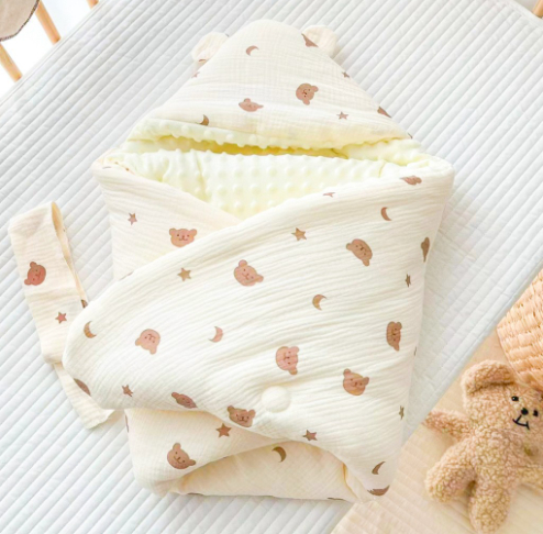 Autumn And Winter Thickened Baby Cotton Wrinkled Beanie Velvet Quilt — foto 5