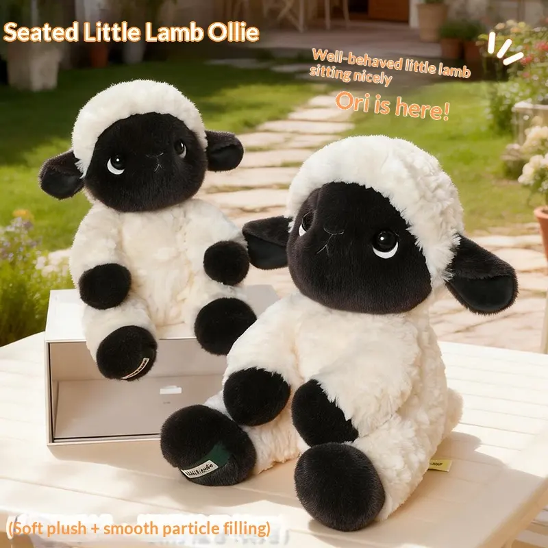 Sitting Lamb Ollie Plush Toy Doll