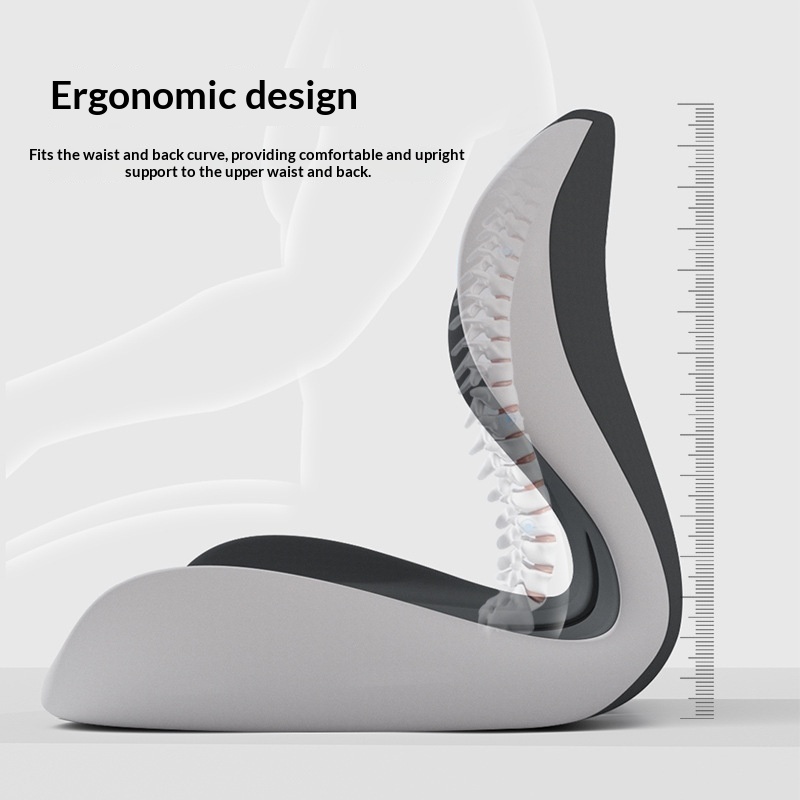 Memory Foam One-piece Seat Cushion With Integrated Backrest