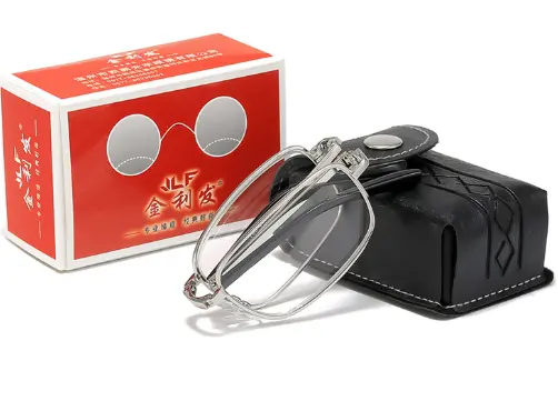 Ultra light Folding Reading Glasses 50 degree And 75 degree Strengths