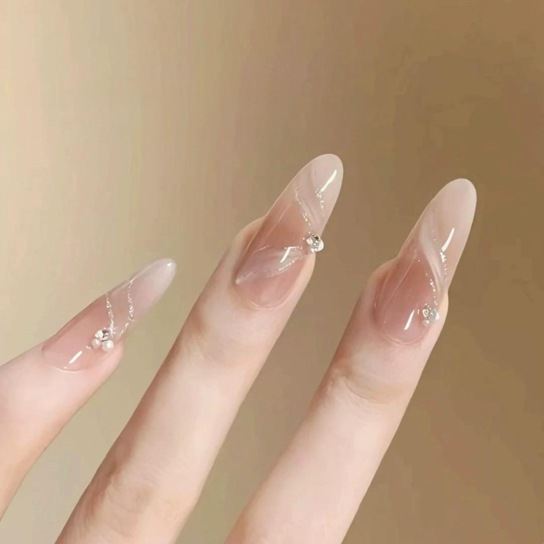 Pure And Alluring Nude Gradient Purely Handmade Wearable Nails
