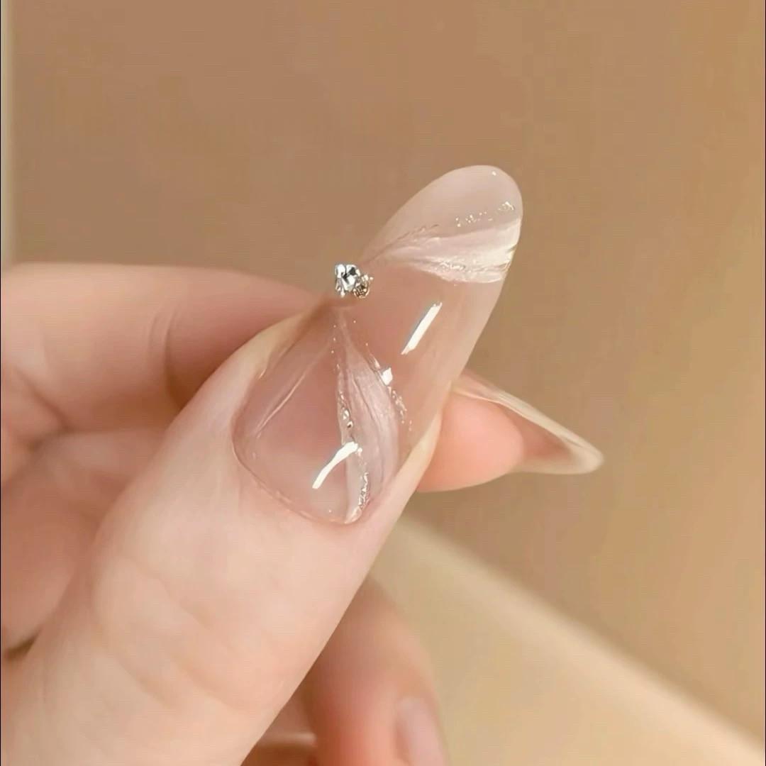 Pure And Alluring Nude Gradient Purely Handmade Wearable Nails