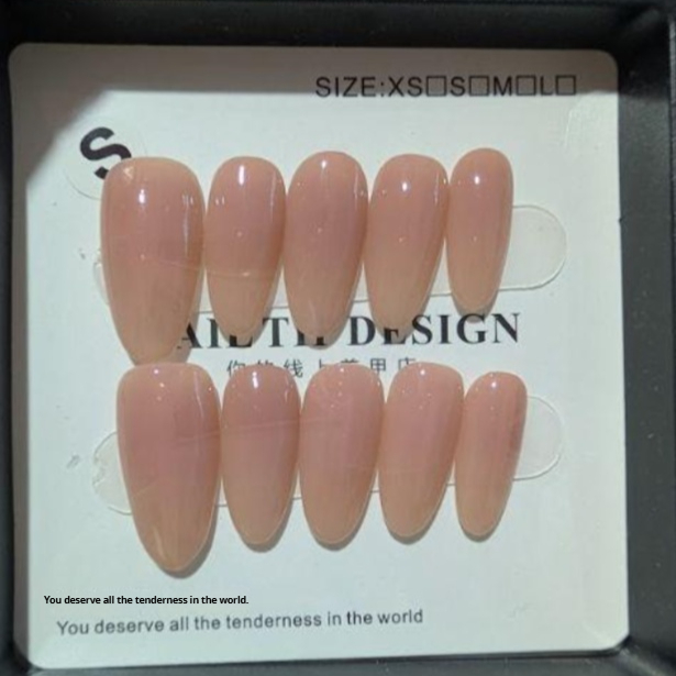 Ombre Natural-looking Handmade Wearable Nails