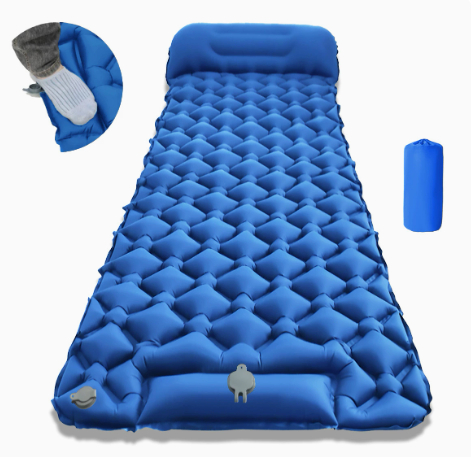 Matelas gonflable de camping pour pied – gris
