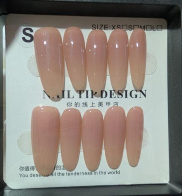 Ombre Natural-looking Handmade Wearable Nails