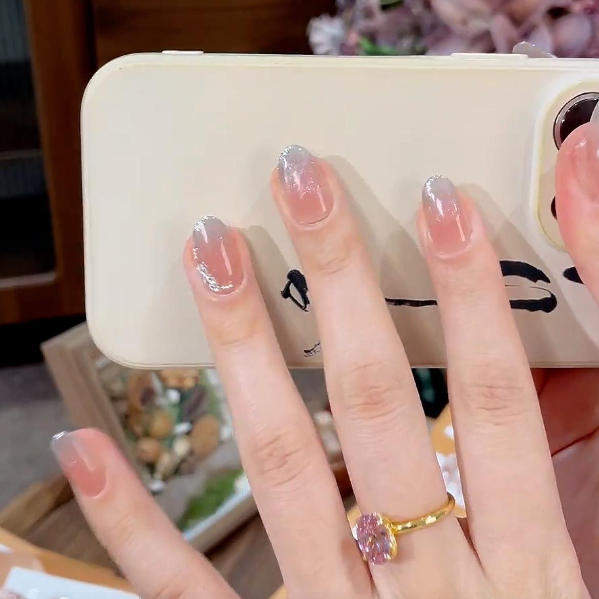 Transparent Gentle And Cool Toned Purely Handmade Wearable Nails