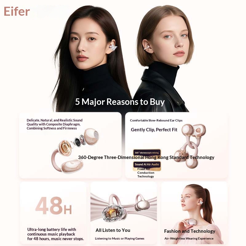 New Butterfly-style Bluetooth Earphones