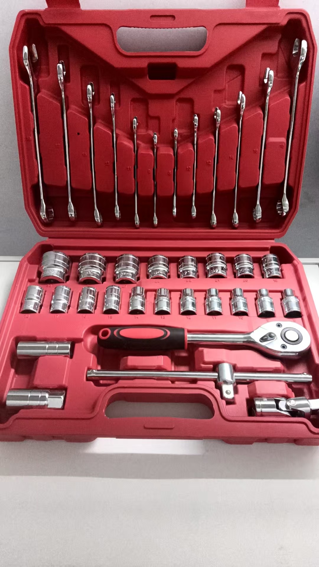 Auto repair tool ratchet quick socket wrench set — foto 8