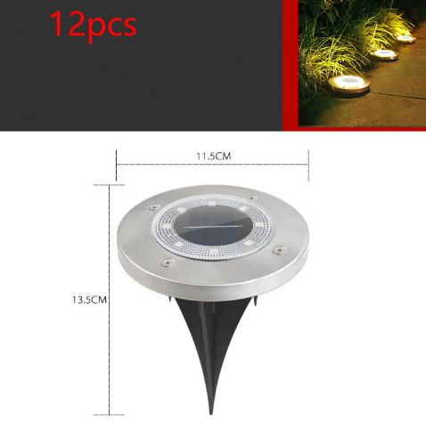 Outdoor Solar Lawn Garden Underground Light — foto 8