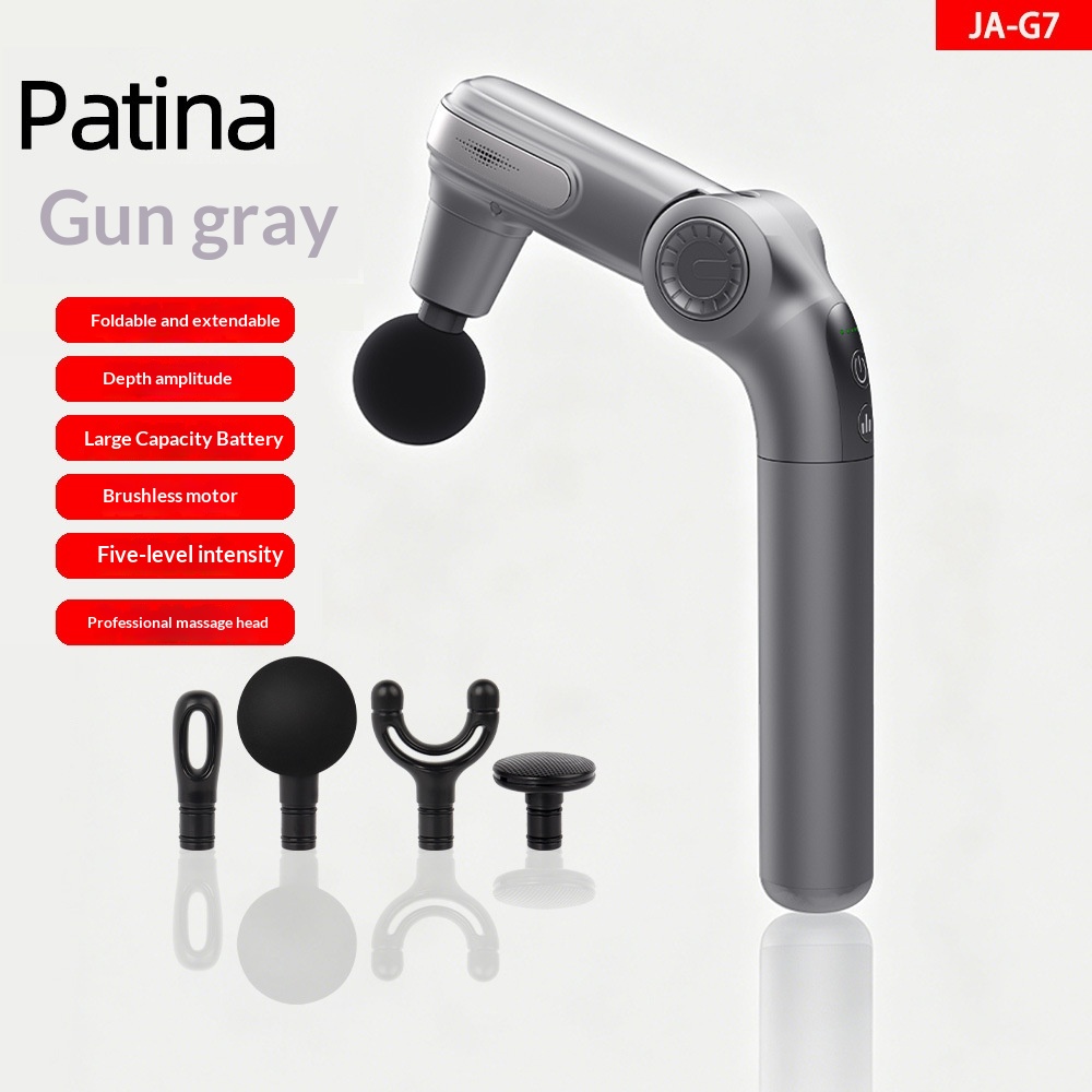 Mini pistolet de massage vibrant multi-têtes pour fascias