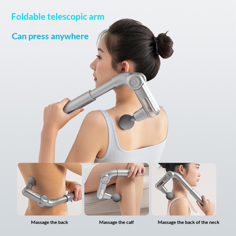 Mini pistolet de massage vibrant multi-têtes pour fascias – Image 8