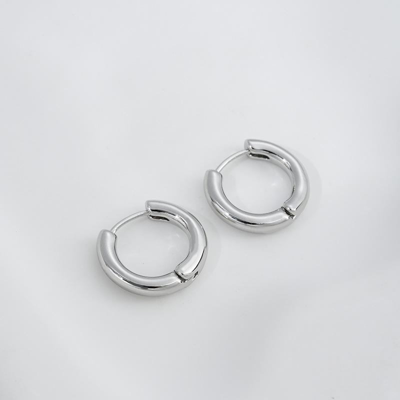Round Oval Lava-shaped Earrings