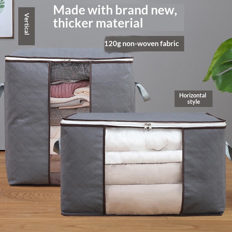 Non-woven Fabric Patchwork Storage Bag Rectangular Shape