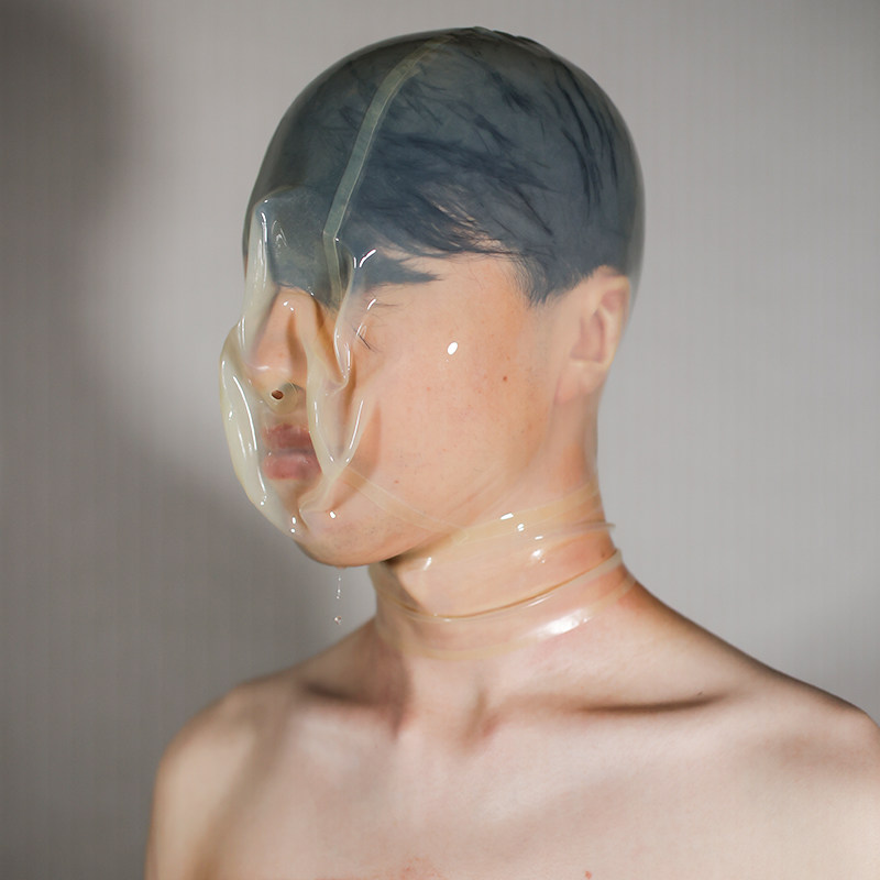 Latex Hood Halloween Cosplay Mask