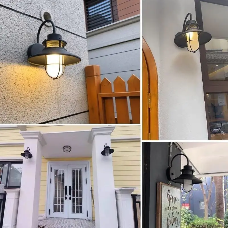 American-style Minimalist Outdoor Waterproof And Rust-proof Vintage Wall Lamp