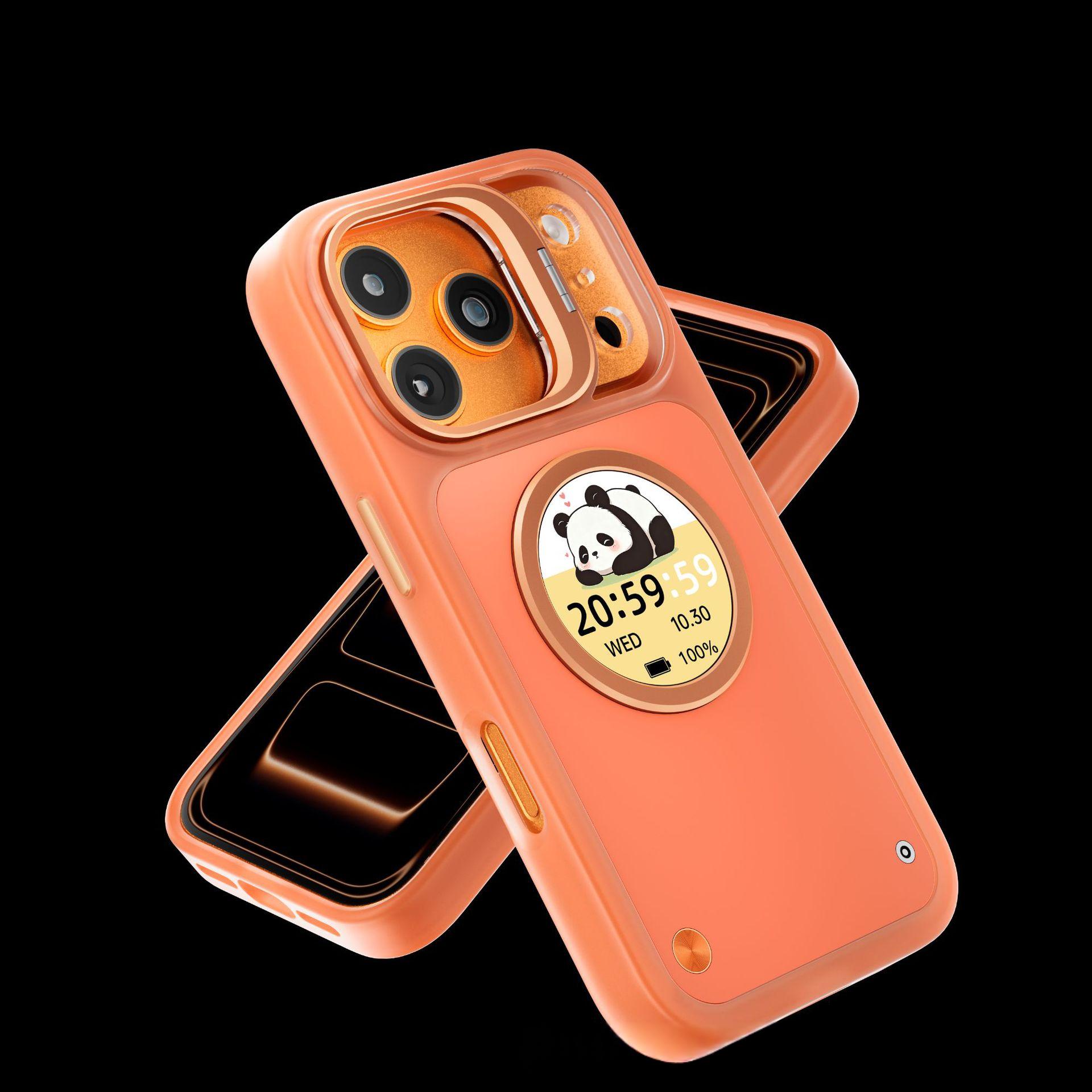 Carbon Fiber Smart Round-Screen Phone Case 5