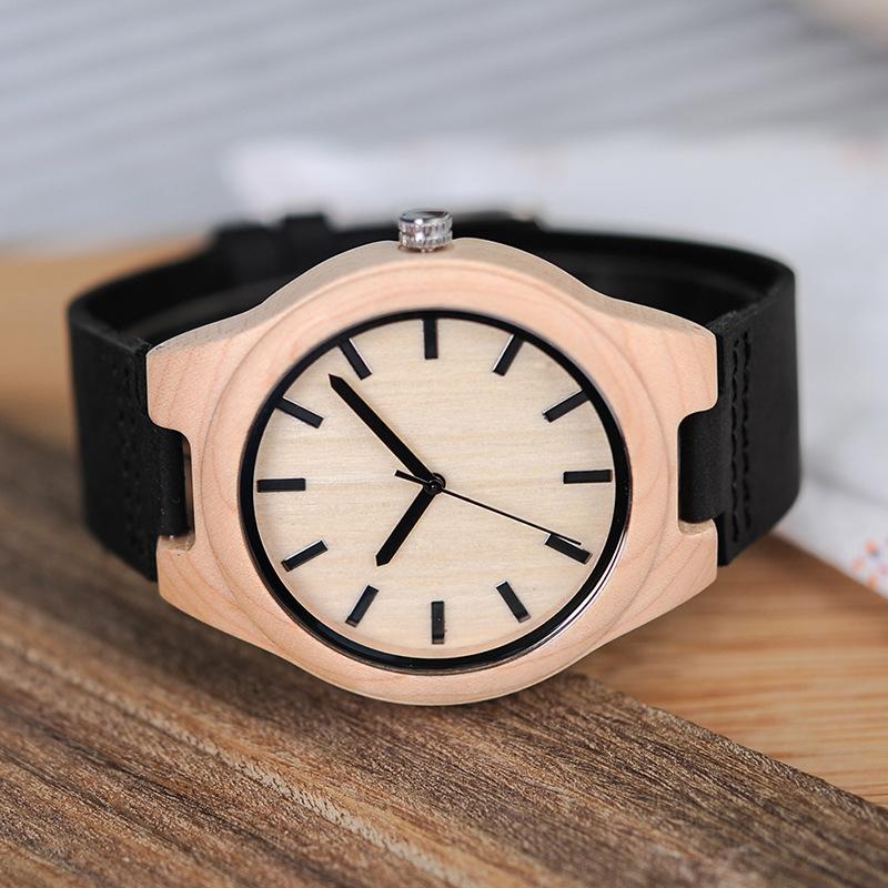 Wooden Classic Wooden Pointer-style Quartz Watch 3