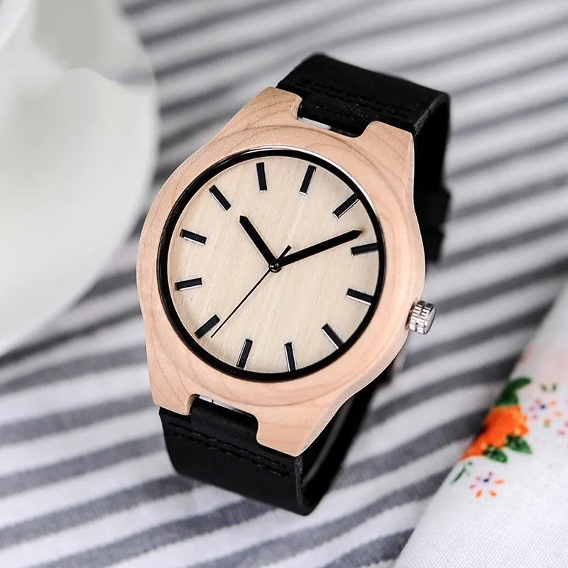 Wooden Classic Pointer-style Quartz Watch