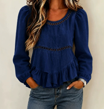 Irregular Womens Shirt Casual Womens Top — foto 4