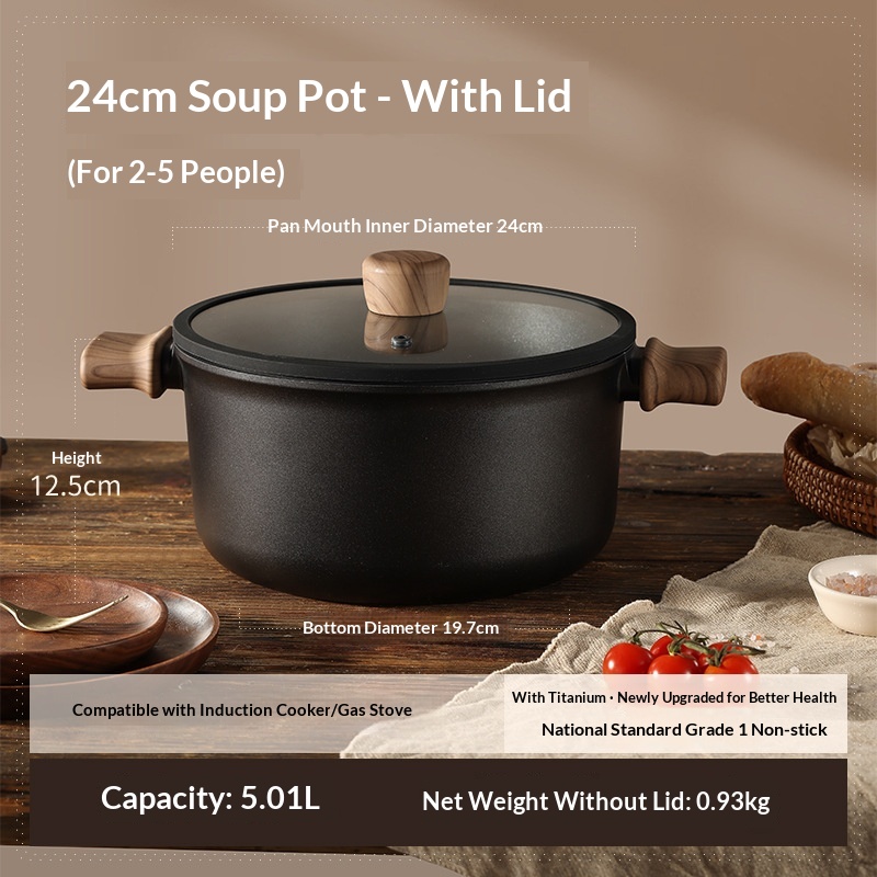 Universal Cooking Pot For Home Induction Cookers And Gas Stoves