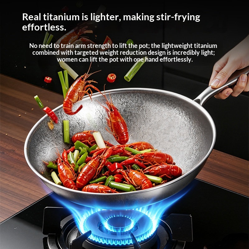 Nonstick Frying Pan Household Non-coated Flat-bottomed Pan