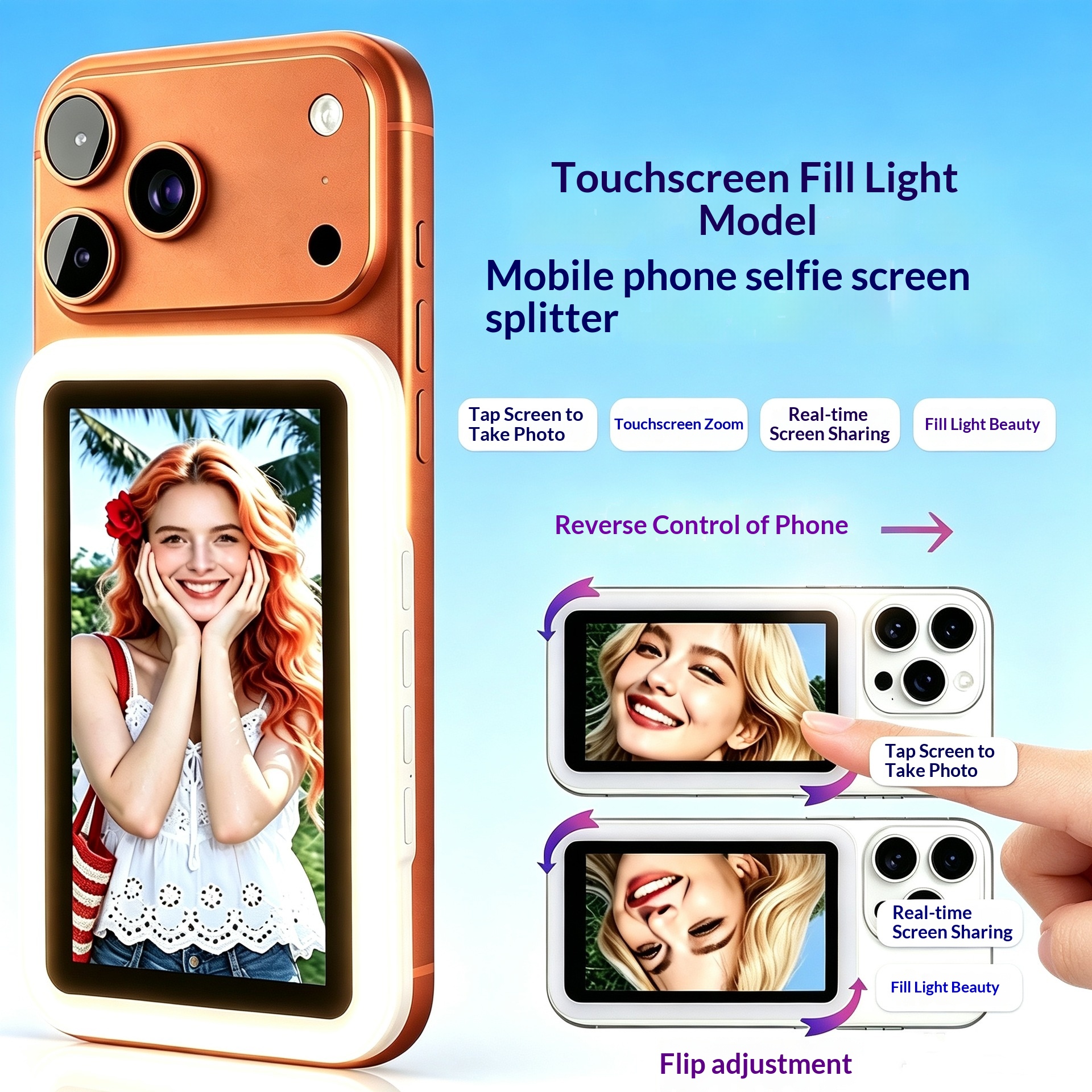 Phone Selfie Display Rear Camera