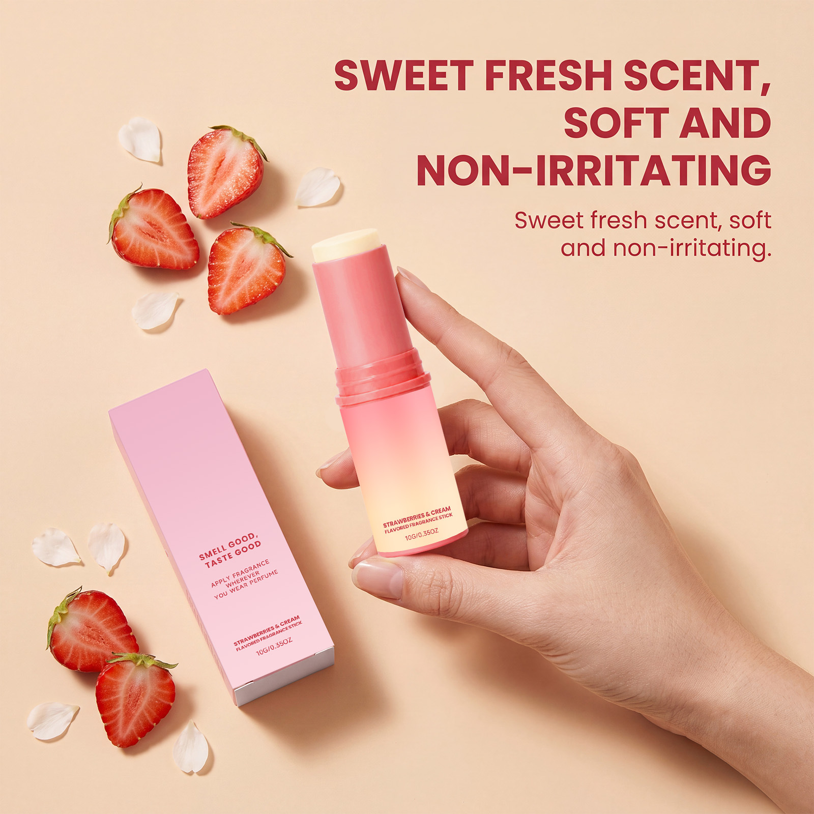Strawberries Cream Flavored Fragrance Stick