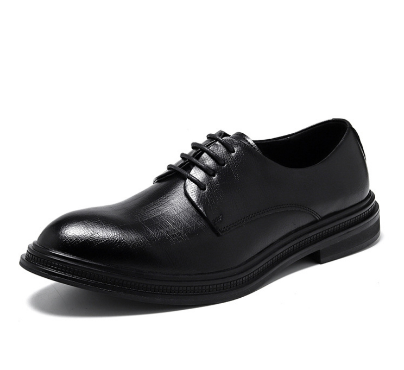 Business Formal Wear British Commuter Leather Black Leather Shoes