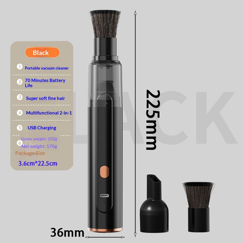 Soft-brush Wireless Car Handheld Vacuum