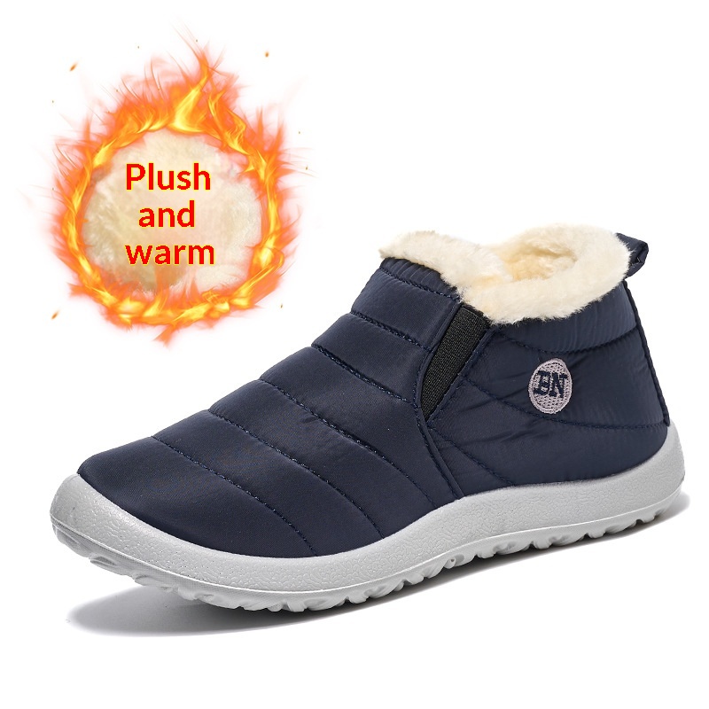 Warm Cotton Shoes Soft-soled Waterproof Boots For Snowy Conditions