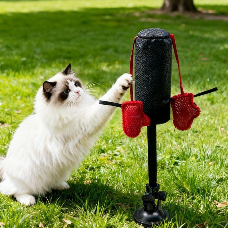 Safe Silicone Cat Toy Red Base