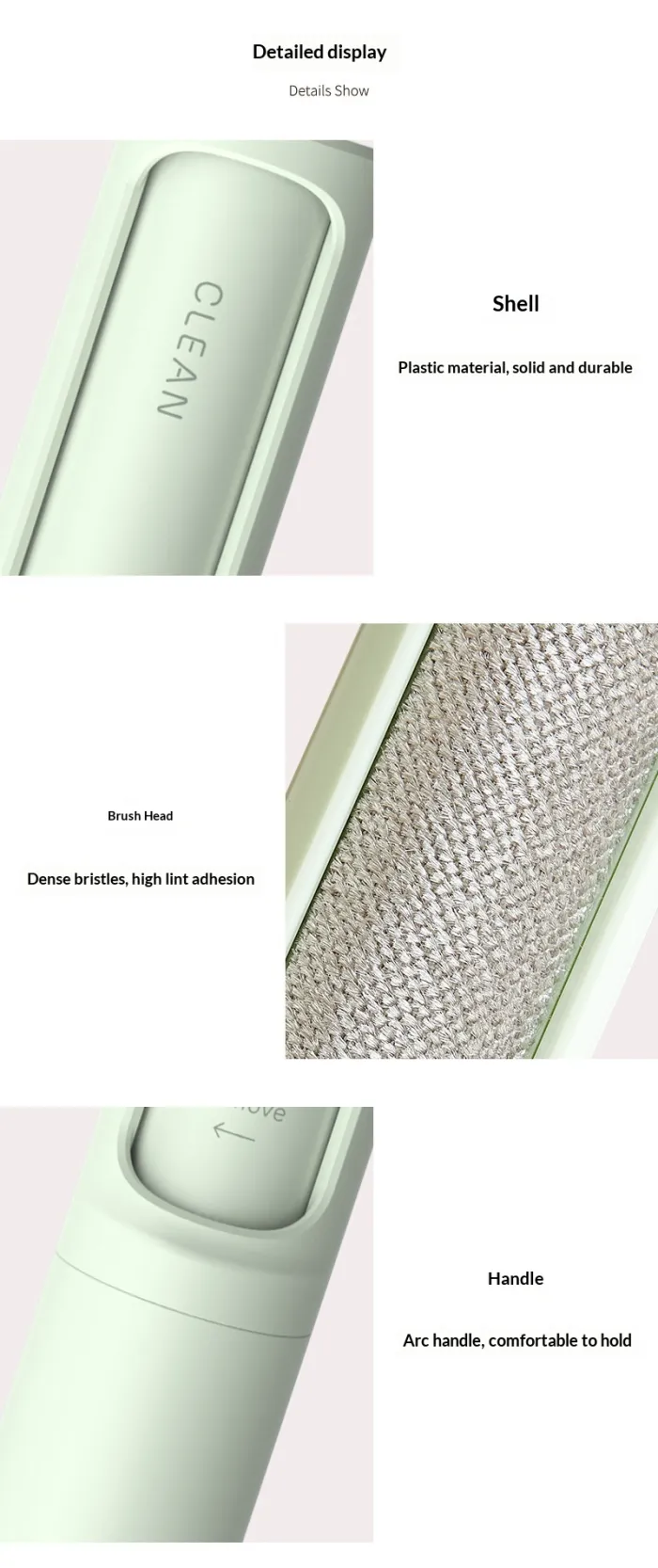 Reusable Pet Hair Remover Brush - detail photo 9
